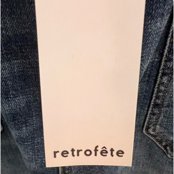 Retrofête Carter Pant NWT Sizes 25 & 26 Dark Bluejay MSRP $325 - Picture 7 of 9